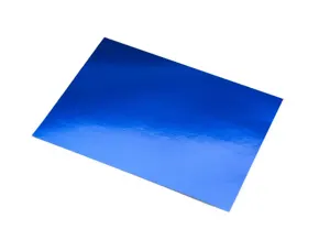 Lot de 10 feuilles cartonnées metallisee 500x650mm 225g     coloris bleu — Non classé
