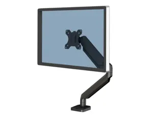 Bras porte-ecran fellowes simple platinum series supporte 8kg et ordi 32/' 2 ports usb base ajustable sans effort noir —…