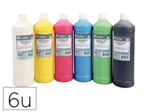 Gouache o'color 500ml consistance cremeuse coloris  pastel assortis coffret       carton 6 unites — Non classé