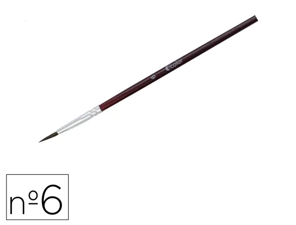 Pinceau o'color poils poney nº6 ideal gouache et aquarellevirole aluminium manche bois  laque lot 10 unites — Non classé
