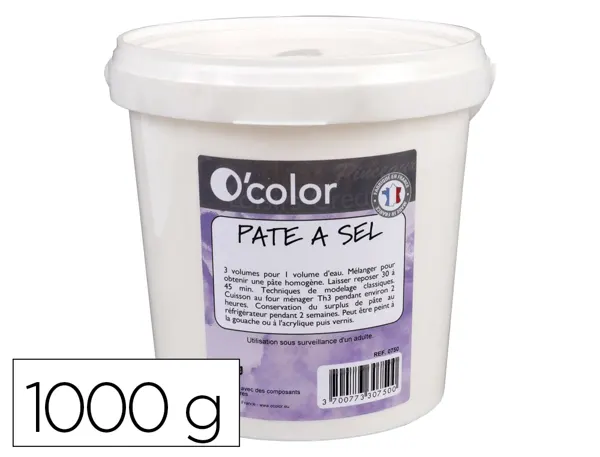 Pate A Sel Art Plus Prete A L'emploi Avec Adjonction Eau Cuisson Four Menager Seau 1kg, LA FRANÇAISE DES COULEURS —…