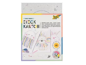 Carton a broder folia animaux 175x245mm differents modeles  coloris blanc paquet 40       unites — Non classé