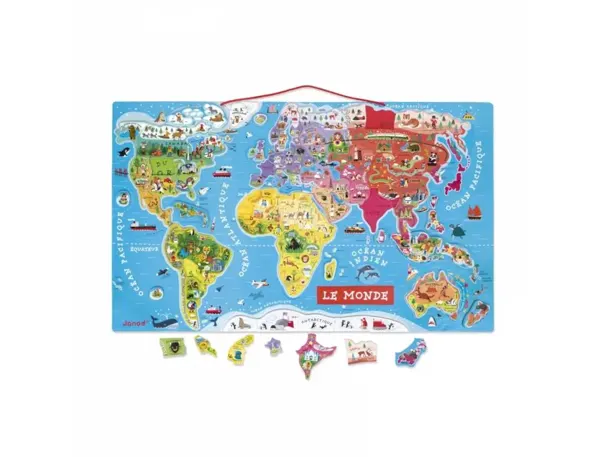 Puzzle interdacta carte du monde magnetique 92 pcs       77x46cm — Non classé