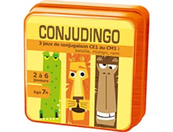Jeu interdacta conjudingo ce1 107 cartes reversibles + 1    regle du jeu + rappel des     conjugaisons — Non classé