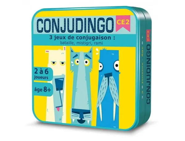 Jeu interdacta conjudingo ce2 107 cartes reversibles + 1    regle du jeu + rappel des     conjugaisons — Non classé