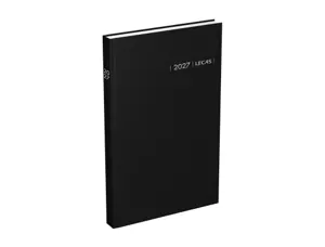 LECAS Agenda Carré 1 jour Travers, 140 x 220 mm, 2027, noir — Agendas planning