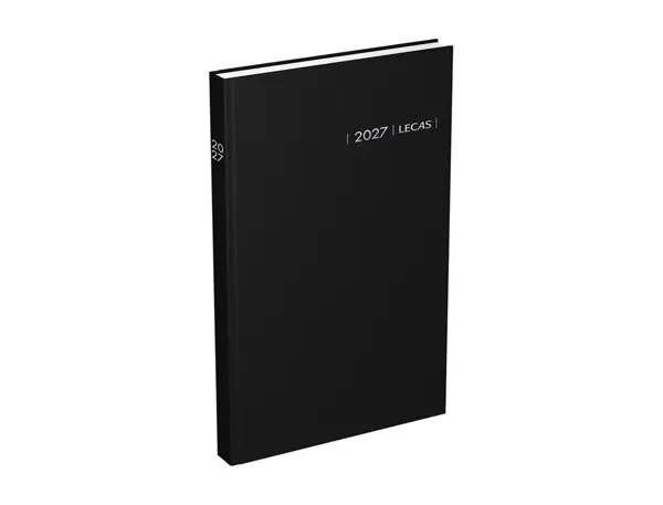 LECAS Agenda Carré 1 jour Travers, 140 x 220 mm, 2027, noir — Agendas planning