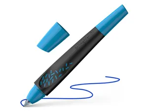 Roller a cartouche schneider breeze grip antiderapant      trait moyen encre bleu royal  effacable coloris noir-bleu — Non…