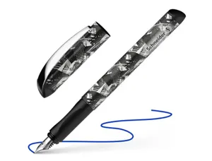 Stylo-plume schneider inx sportive acier pointe iridium taille m ergonomique encre    bleu royal — Non classé