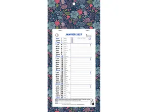 Calendrier exacompta mensuel support mini labo 16x33 cm — Non classé