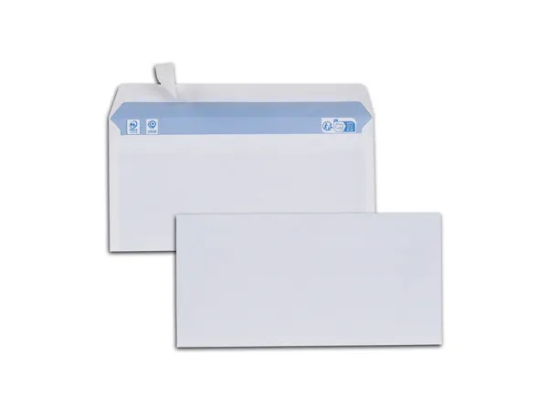Enveloppes blanches dl 80g adhesives pefc eco 110x220mm  boite de 500 unites — Non classé