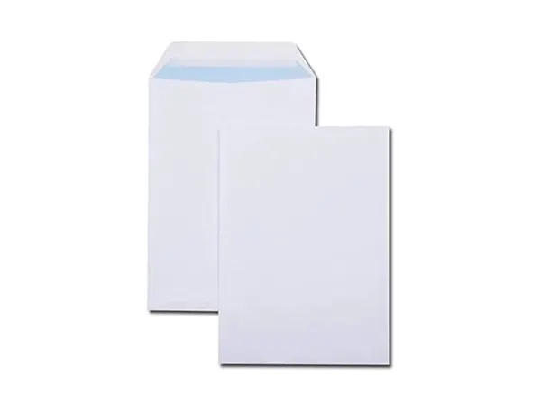 Pochettes blanches c5 90g adhesives 162x229mm pefc eco  boite de 500 unites — Non classé