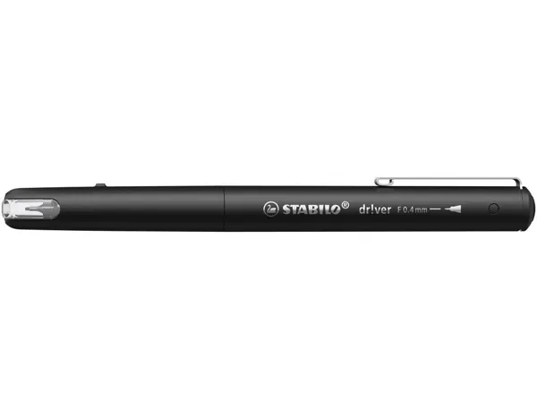 Stylo-feutre stabilo driver pointe fine trait 0,4mm encre noire — Non classé