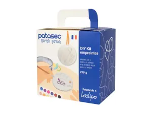 Kit empreinte sodertex patasec pate a modeler        autodurcissante pot 140 g     coloris blanc boite 2 unites — Non classé