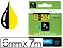 DYMO Ruban d'étiquette D1 noir/jaune, 6 mm x 7 m — Informatique & bureautique — vue 2