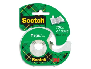 Dévidoir scotch magic transparent rechargeable + 1 ruban adhésif 19mmx25m — Non classé