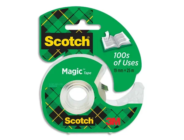 Dévidoir scotch magic transparent rechargeable + 1 ruban adhésif 19mmx25m — Non classé