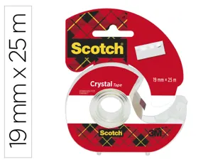 Dévidoir scotch crystal transparent rechargeable + 1 ruban adhésif 19mmx25m — Non classé