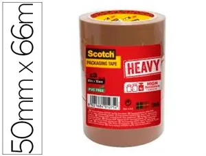 Ruban adhésif scotch heavy emballage 57 microns 50mmx66m coloris havane lot de 3u — Non classé