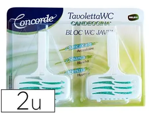 Désodorisant cuvette wc coldis triple action javel détartre blanchit hygiénise lot 2 unités — Non classé
