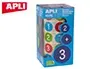 Gommette Apli Kids Enlevable Ronde 20 mm 123 Majuscules Multicolores Rouleau 900 Unités — Activités artistiques — vue 2
