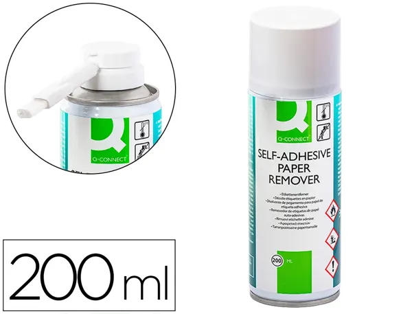 Aérosol q-connect décolle étiquettes adhésives en papier flacon 200ml — Non classé