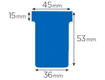 Fiche t planning nobo indice 1.5 coloris bleu clair étui 100 unités — Non classé