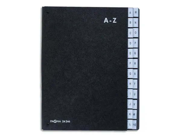 Trieur durable alphabétique 24 touches a4+ dos extensible couverture en carton solide sans pvc — Non classé