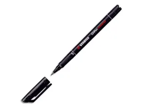 Stylo-feutre stabilo ohp pen permanent pointe extra fine 0.4mm encre indélébile multi-supports agrafe coloris noir — Non…