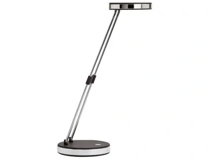 Lampe bureau maulpuck led basse consommation classe a 5wcordon 1,7m bras extensible   185 a 330mm coloris noir — Non classé
