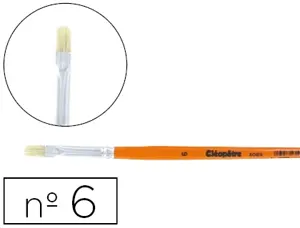 Brosse plate cléopâtre nº6 soie de porc bois fsc vernis protecteur — Non classé