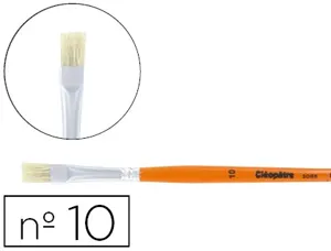 Brosse plate cléopâtre nº10 soie de porc bois fsc vernis protecteur — Non classé