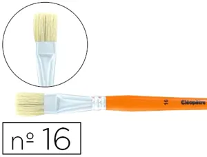 Brosse plate cléopâtre nº16 soie de porc bois fsc vernis protecteur — Non classé