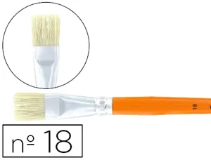 Brosse plate cléopâtre nº18 soie de porc bois fsc vernis protecteur — Non classé