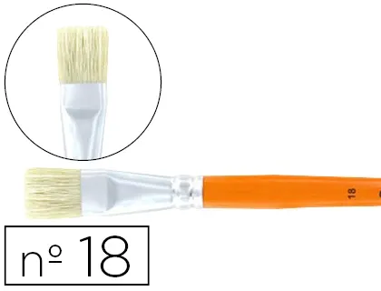 Brosse plate cléopâtre nº18 soie de porc bois fsc vernis protecteur — Non classé