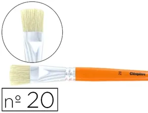 Brosse plate cléopâtre nº20 soie de porc bois fsc vernis protecteur — Non classé