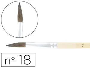Pinceau cléopâtre nº18 petit gris mélangé bois fsc vernis protecteur — Non classé