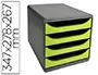 EXACOMPTA Module de classement BIG-BOX, 4 tiroirs, vert anis — Aménagement d'espace — vue 2