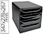 EXACOMPTA Module de classement BIG-BOX, 4 tiroirs, noir — Aménagement d'espace — vue 2