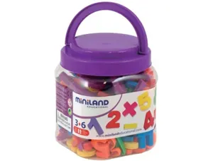 Jeu miniland lettres numéros magnétiques pot de 162 pièces — Non classé
