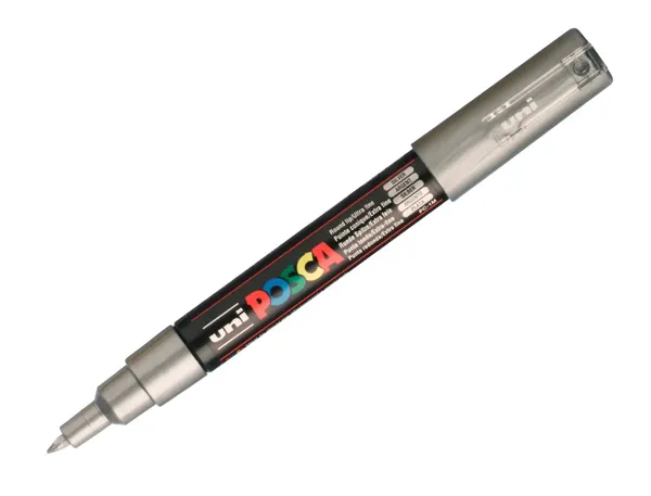 Marqueur posca pc1mc base eau pointe conique extra fine     0,7mm argent             sans/odeurs/alcool/solvant tous — Non…