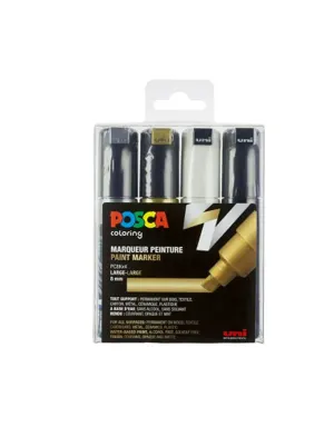 Marqueur posca pc8k base eau pointe biseautee large 8mm    sans odeurs/alcool/solvant    tout supports coloris or — Non…