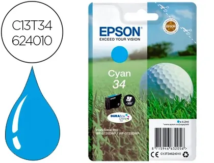 Cartouche d'encre original epson 34 cyan — Non classé