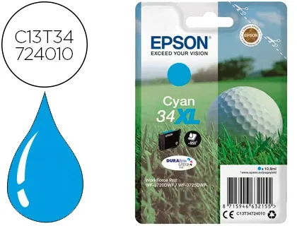 Cartouche d'encre original epson 34xl 950 p cyan — Non classé