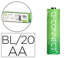 Pile q-connect alcaline aa lr6 capacité 1.5v pack 20 unités — Non classé