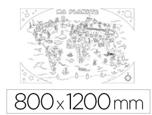 Coloriage Géant Bouchut Atlas 80x120 cm Sous Étui Carton — Activités artistiques