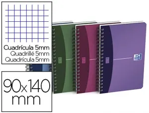 Carnet spirale oxford urban mix couverture pp reliure intégrale 9x11,4cm 180 pages 90g 5x5mm coloris assortis — Non classé