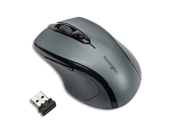 Souris kensington profit sans fil compacte ergonomie droitier taille moyenne autonomie prolongée coloris gris — Non classé