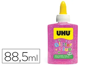 Colle pailletée uhu coloris rose 88,5ml — Non classé