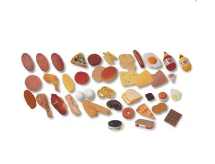 Produits alimentaires miniland en plastique avec 52 pièces assortis — Non classé